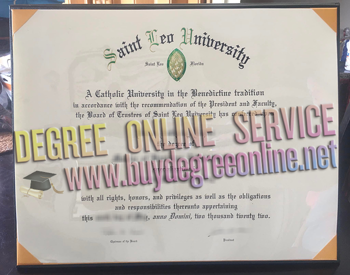 Saint Leo University diploma