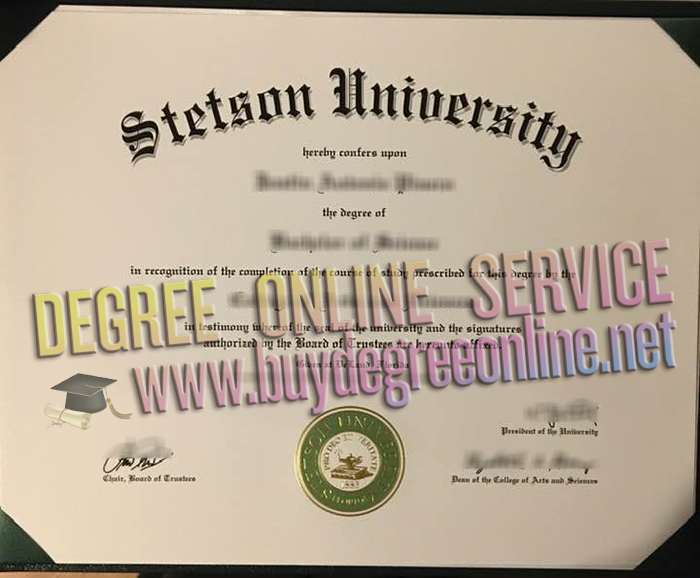 Stetson University diploma