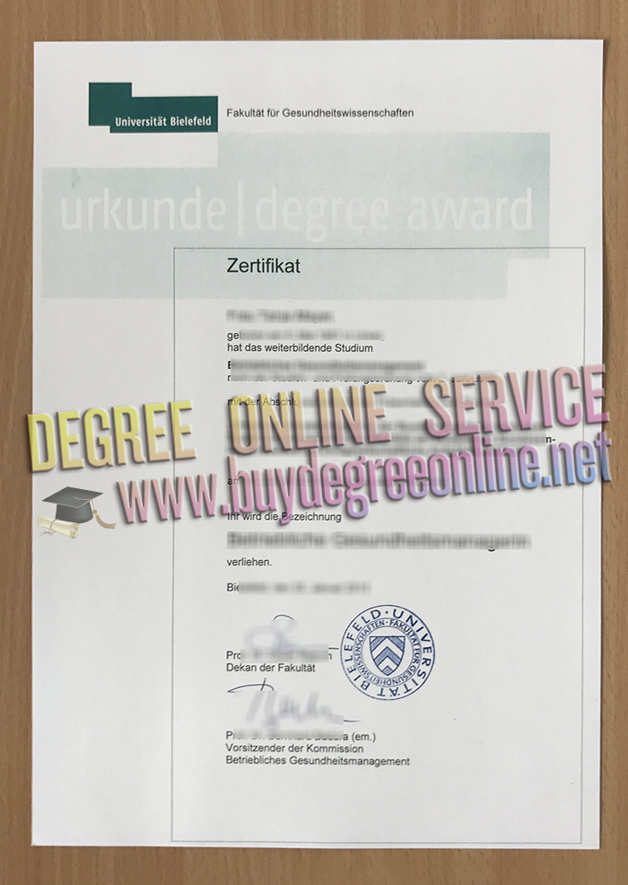 Universität Bielefeld diploma