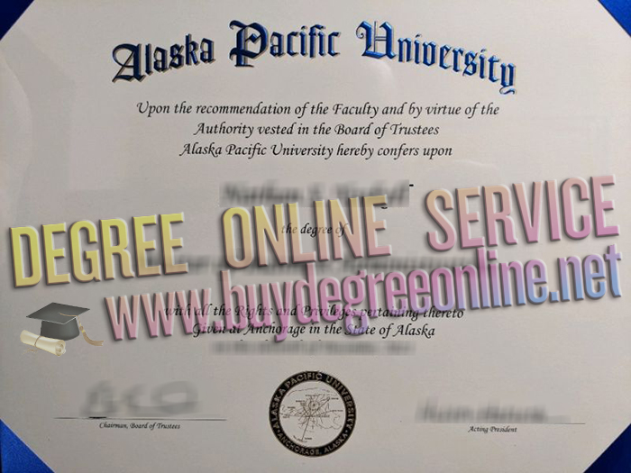 Alaska Pacific University diploma