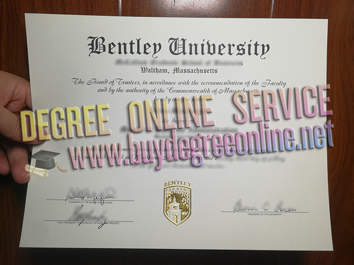 Bentley University diploma 