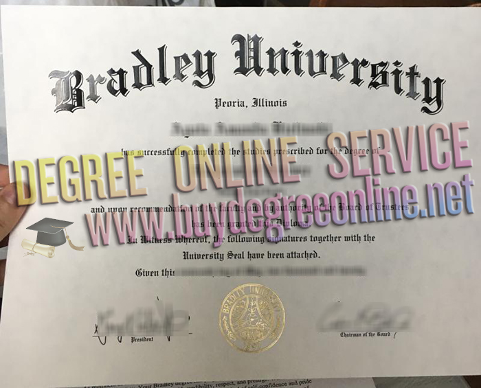 Bradley University diploma