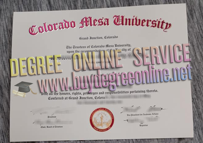 Colorado Mesa University diploma