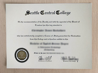 Where to get a fake Seattle Central College degree in America