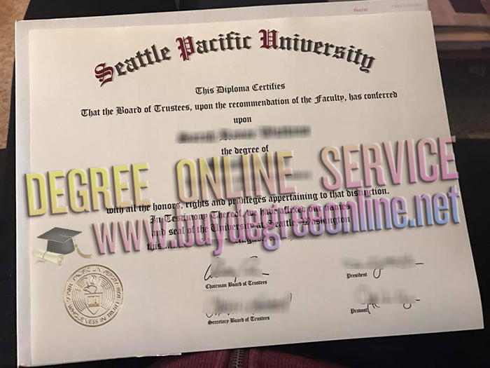 Seattle Pacific University diploma