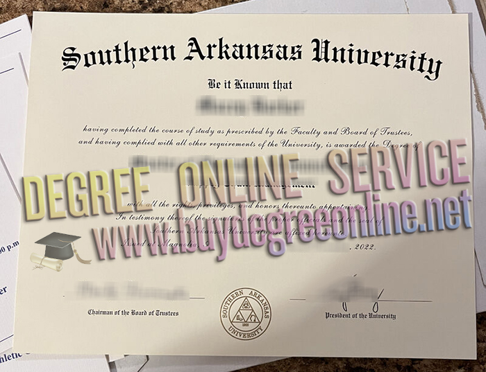 Southern Arkansas University diploma