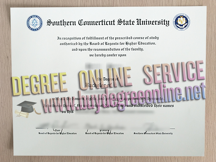 Southern Connecticut State University diploma