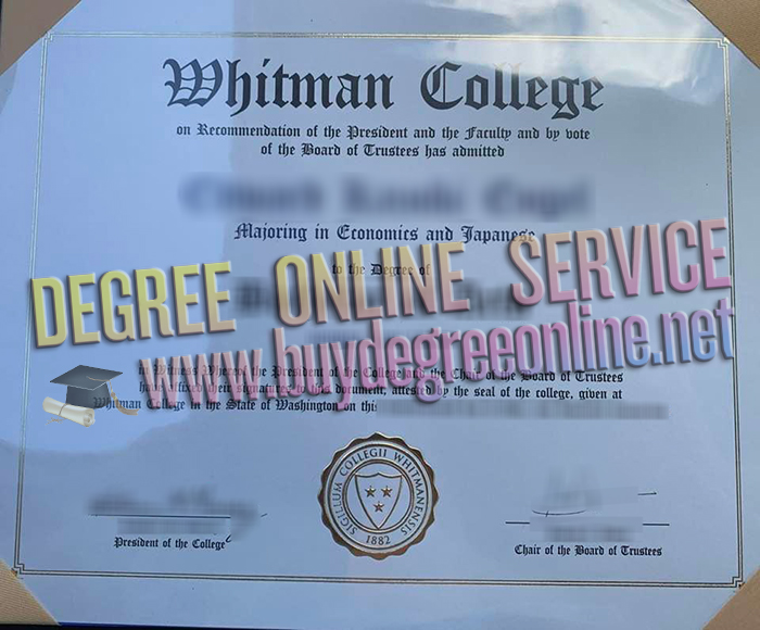 Whitman College diploma