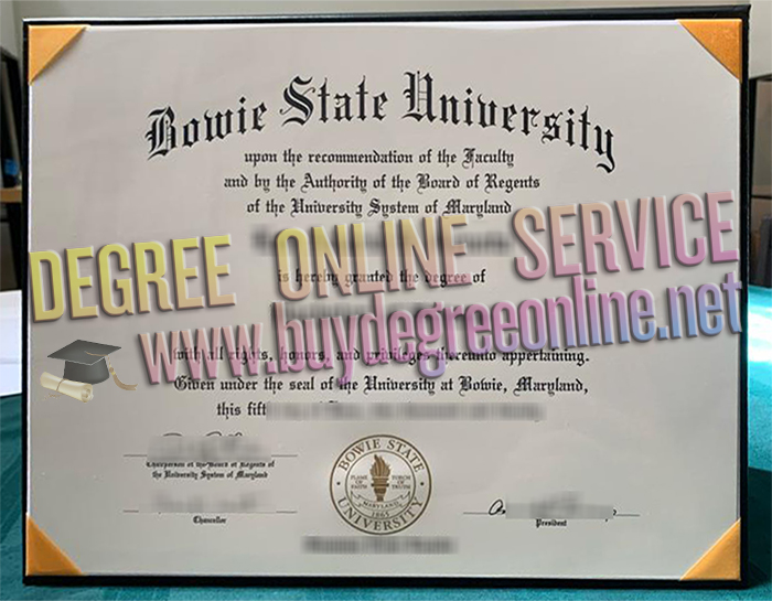 Bowie State University diploma