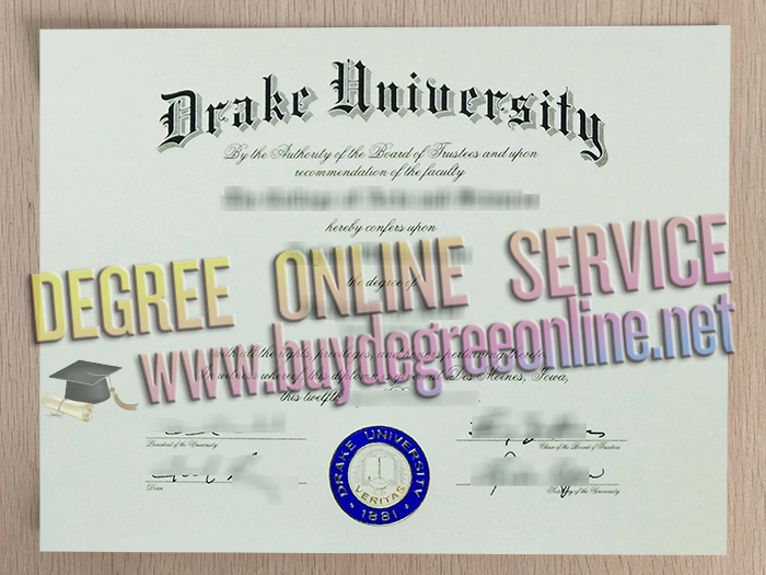 Drake University diploma