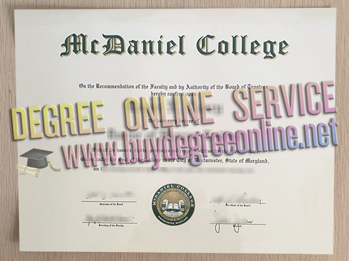 McDaniel College diploma