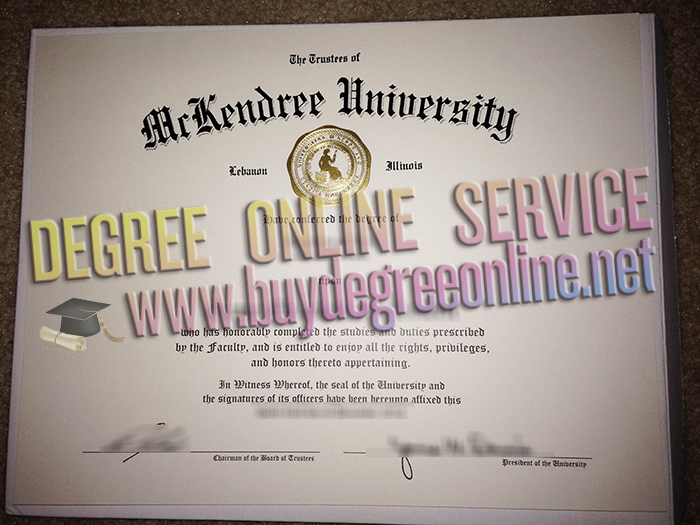 McKendree University diploma