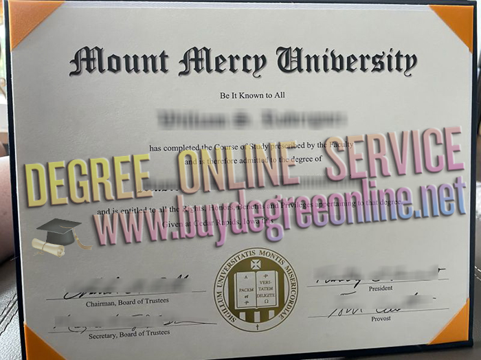 Mount Mercy University diploma