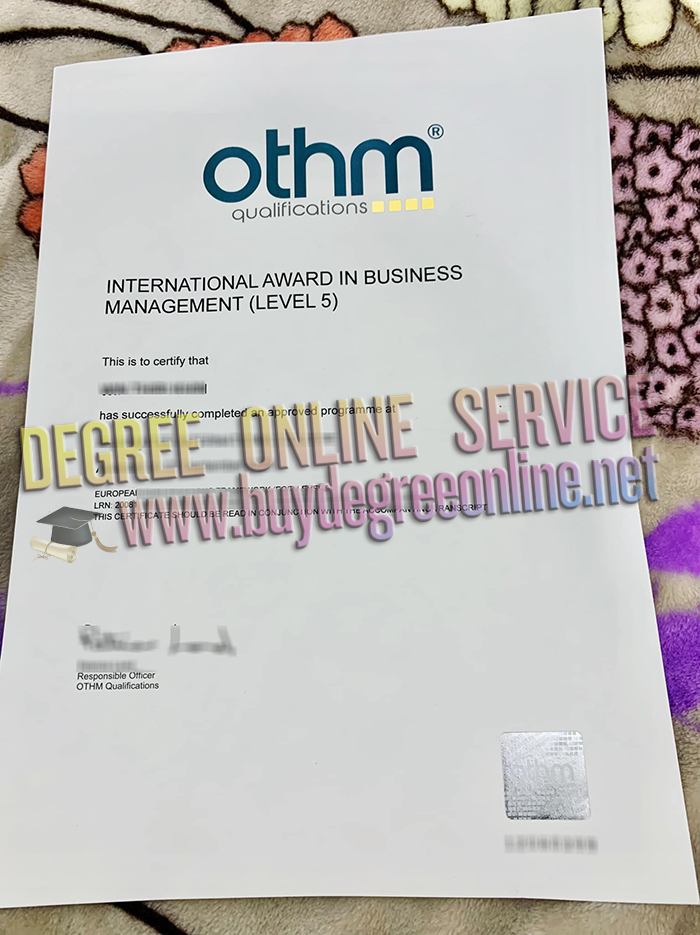 OTHM level 5 certificate