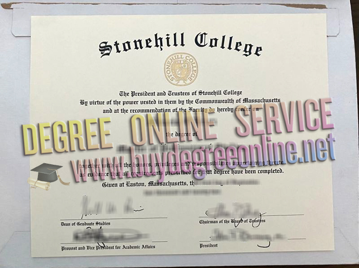 Stonehill College diploma