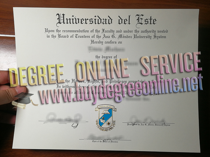 Universidad del Este diploma