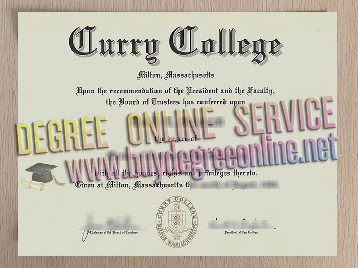 Curry College diploma