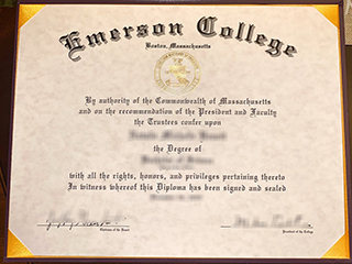 I would like to order a high-quality Emerson College diploma online