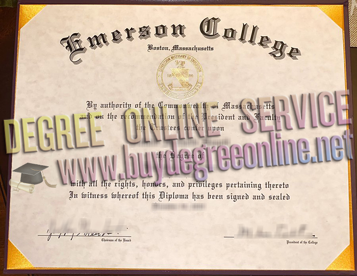 Emerson College diploma