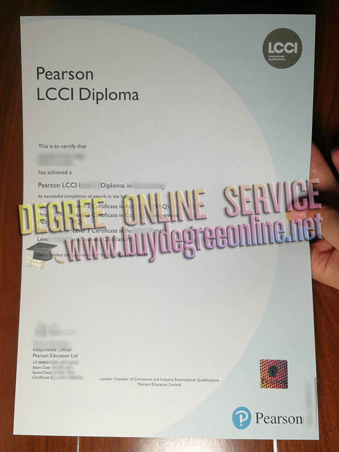 Pearson LCCI Level 3 diploma