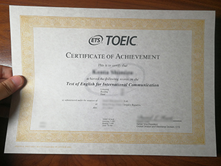 I want to purchase a fake TOEIC certificate without examination online