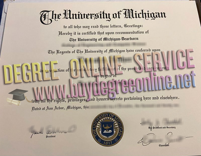 University of Michigan-Dearborn diploma