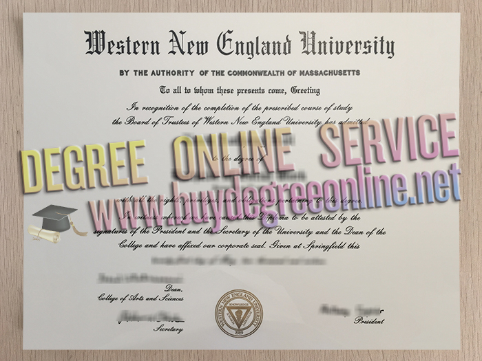 Western New England University diploma