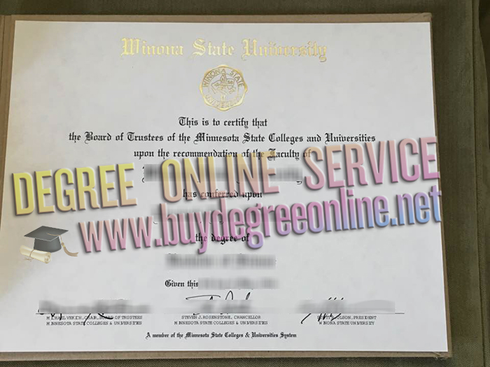 Winona State University diploma