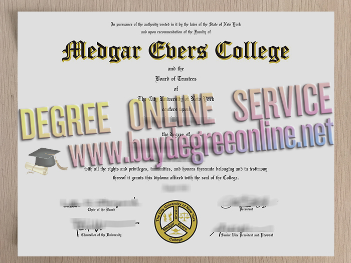 CUNY Medgar Evers College diploma