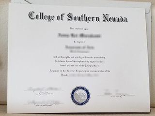 I want to order a fake College of Southern Nevada degree in 2023