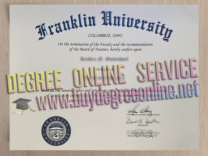 Franklin University diploma