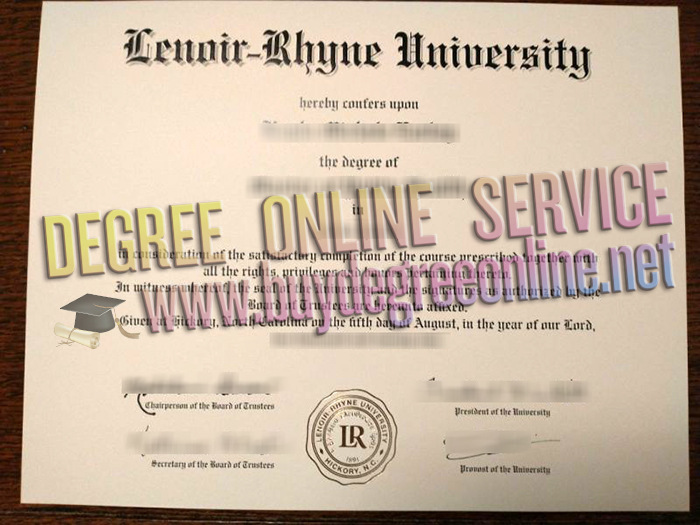 Lenoir-Rhyne University diploma