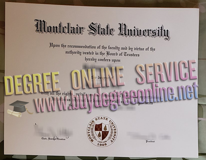 Montclair State University diploma