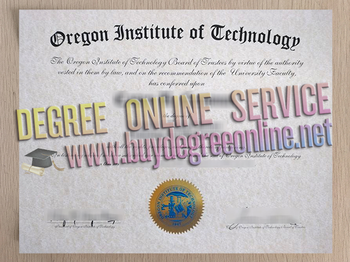 Oregon Institute of Technology diploma