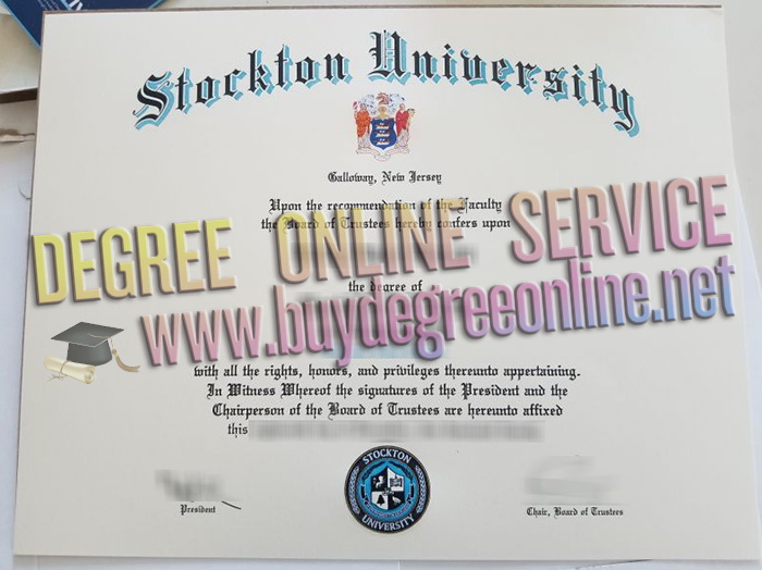 Stockton University diploma