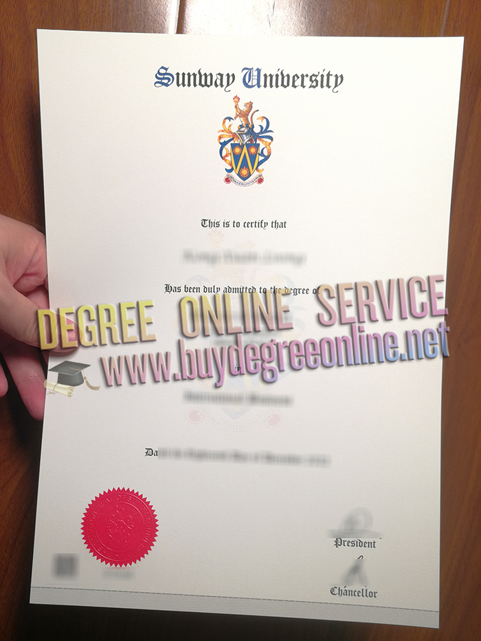 Sunway University diploma