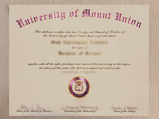 How much to get an available University of Mount Union diploma online