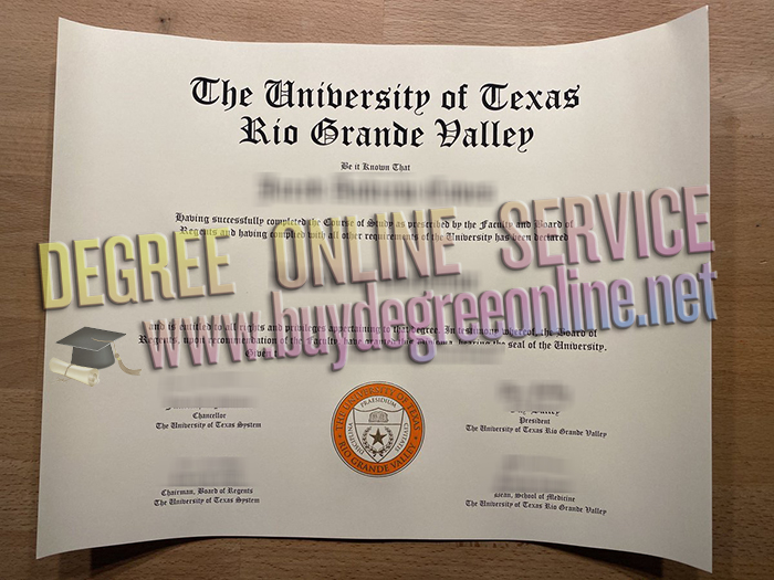 University of Texas Rio Grande Valley diploma