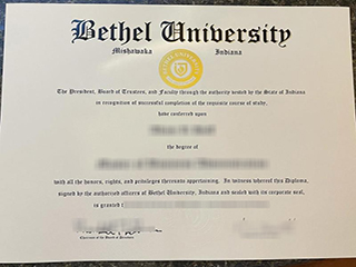 Where to get a fake Bethel University diploma certificate in Indiana