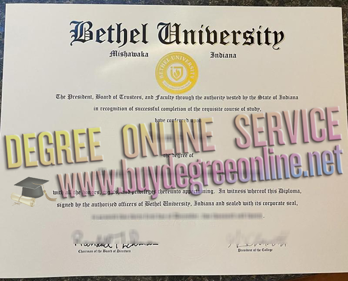 Bethel University diploma