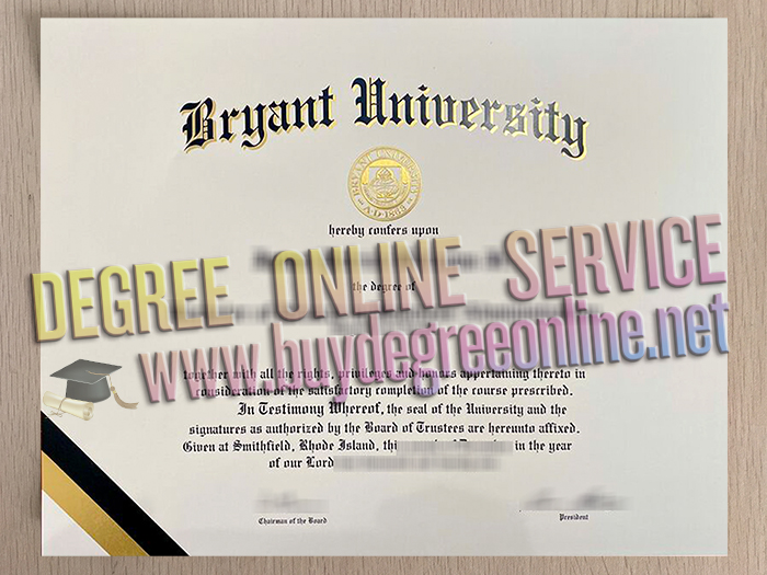 Bryant University diploma