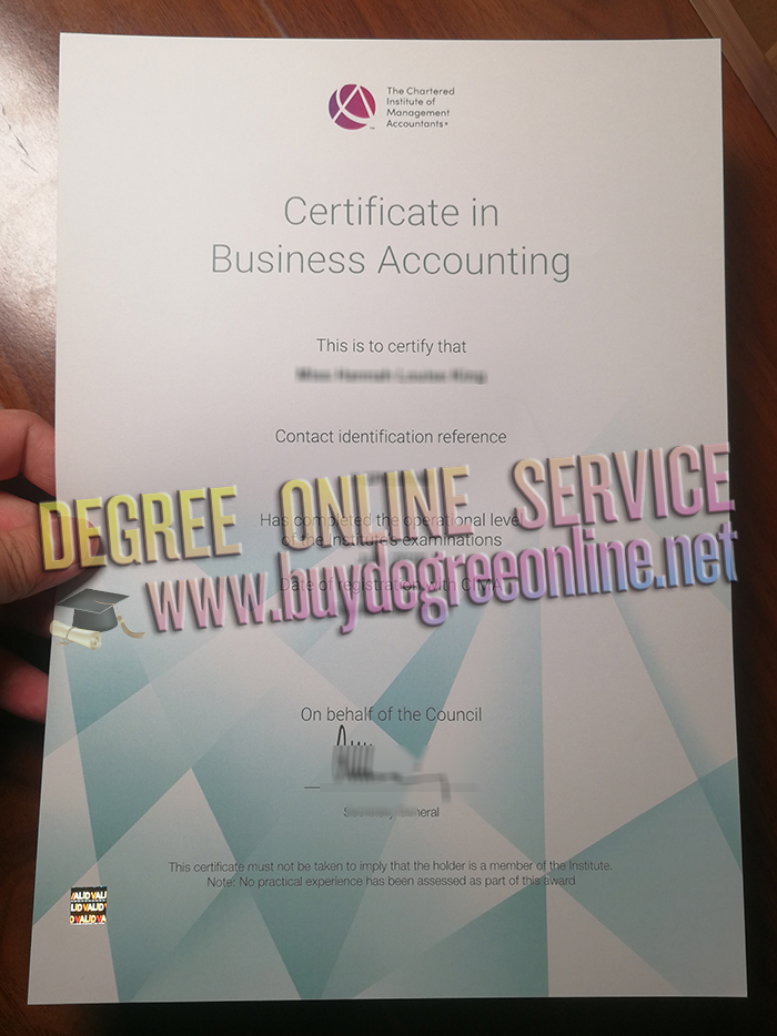 CIMA certificate in Business Accounting