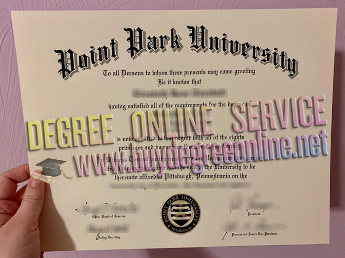 Point Park University diploma