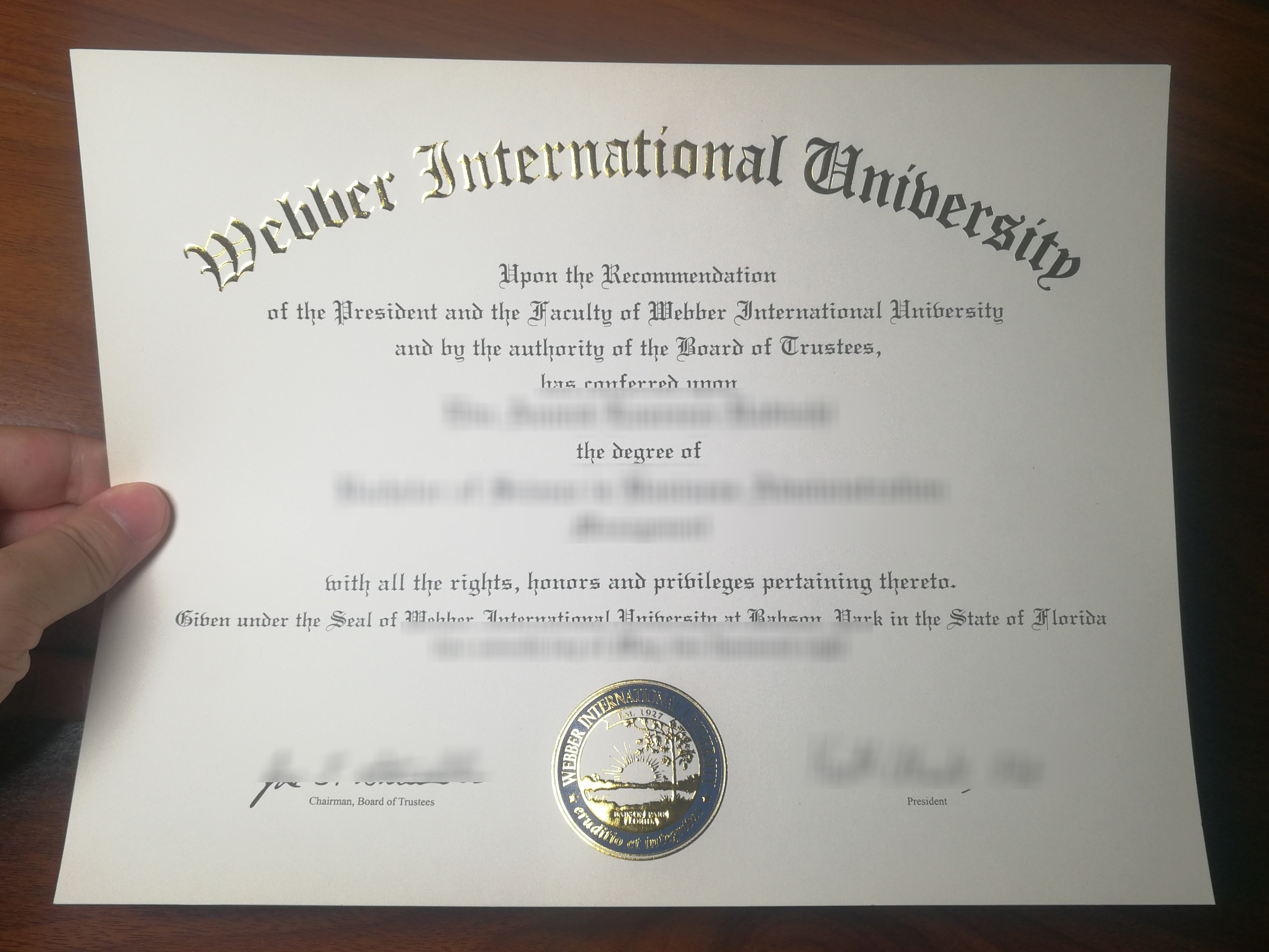 How to get a Webber International University degree online