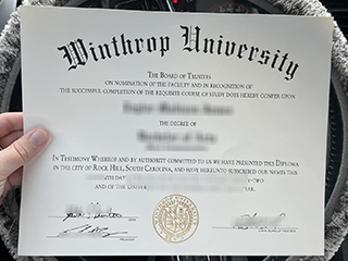 How to order a fake Winthrop University degree certificate online