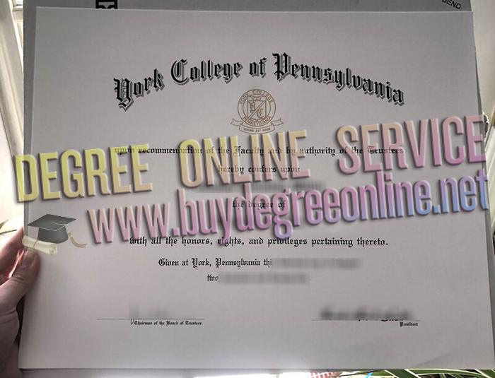 York College of Pennsylvania diploma