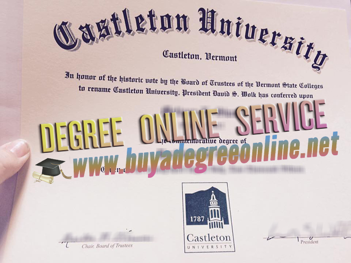 Castleton University diploma