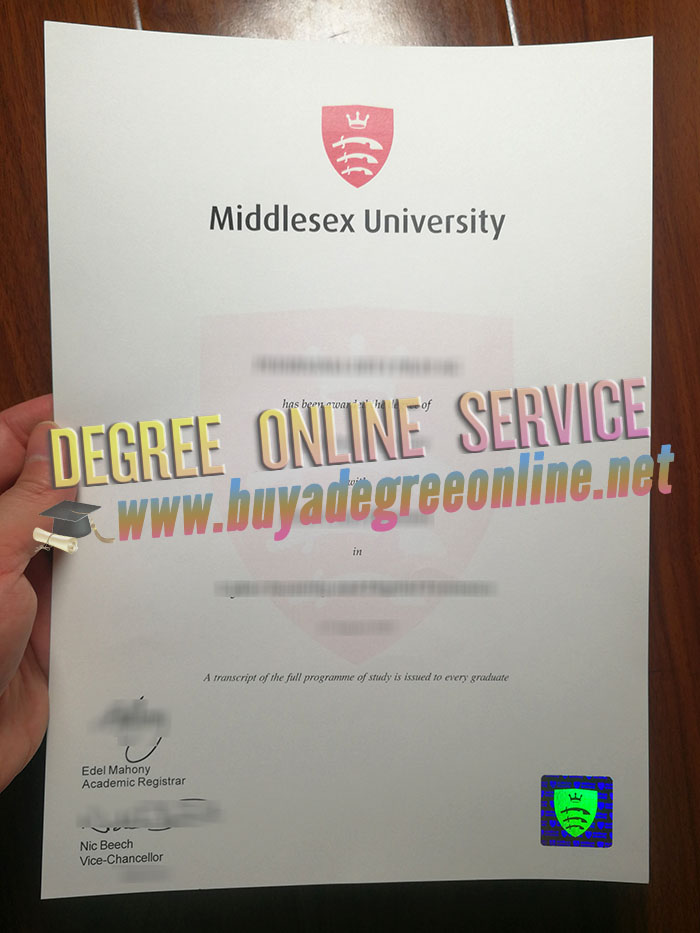 Middlesex University diploma 