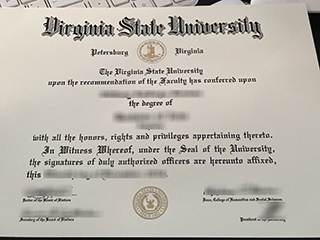 I want to get a fake Virginia State University diploma online