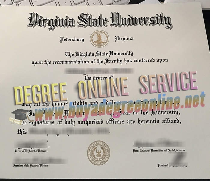 Virginia State University diploma 